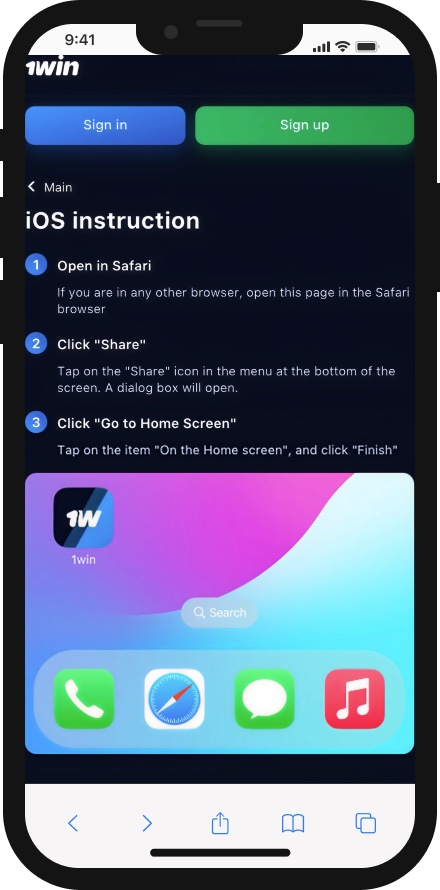 1win App iPhone