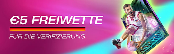 5€ Verifizierungsfreebet bei Vbet