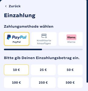 Einzahlung bei Merkur Bets