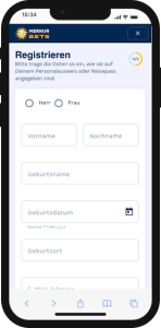 Registrierung beim Buchmacher Merkur Bets