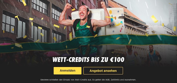 100% bis 100€ in Wett-Credits für Bet365 Neukunden