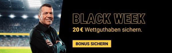 Interwetten Black Friday - 20€ Guthaben für Neukunden!
