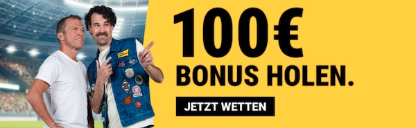 Starte mit 100% bis 100€ Interwetten Bonus durch