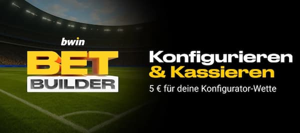 platziere eine Konfiguratorwette und erhalte eine 5 € Freebet von bwin