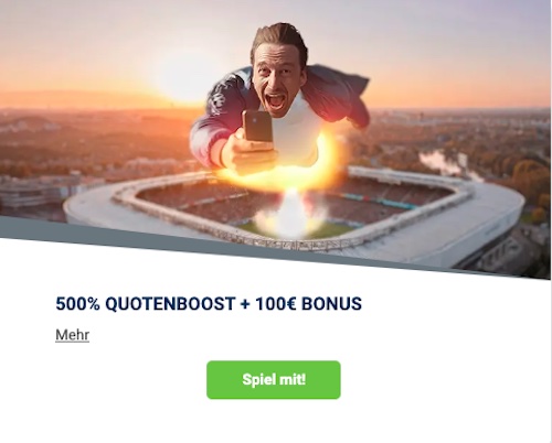 100€ Bet at Home Bonus + 500% Quotenboost für Neukunden