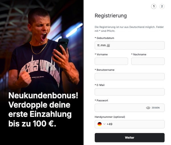 So erstellst du ein Konto bei Tipico