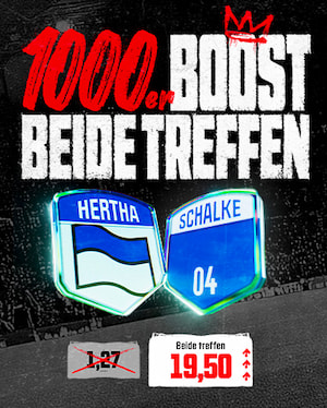 Toller Winamax Quotenboost auf beide Teams treffen bei Hertha-Schalke
