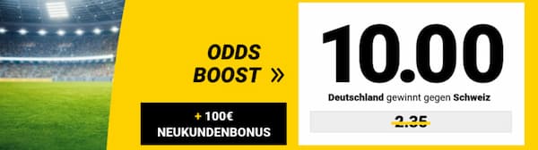 10er Quote bei Interwetten auf Sieg Deutschland gegen die Schweiz!