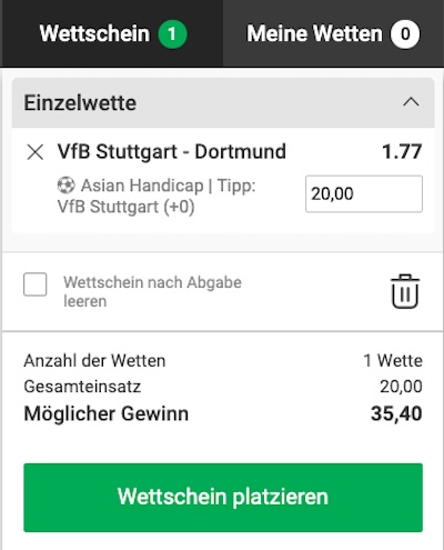 Unser Tipp der Woche zu Stuttgart - Dortmund