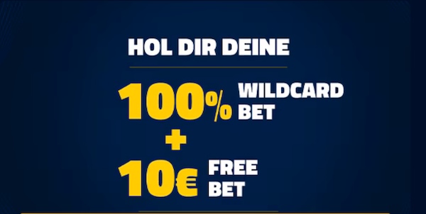 10€ Freebet + 90€ Wildcardbet warten auf dich bei ADMIRALBET
