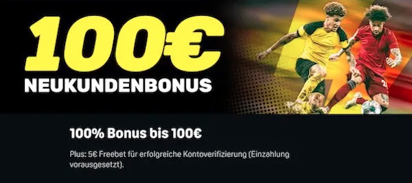 100€ Daznbet Bonus + 5€ Freebet für Neukunden