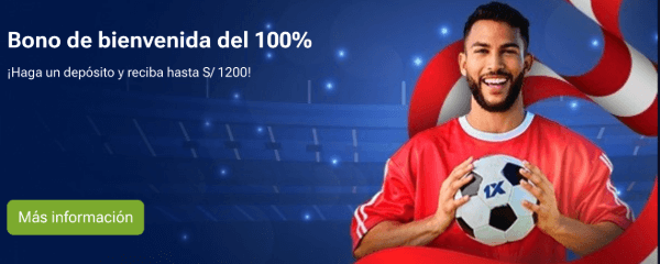 bono de bienvenida de 1xbet en peru.