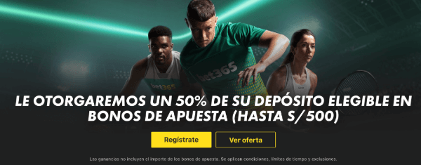 bono de bienvenida de bet365 en peru.