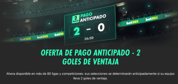 promocion de pago anticipado de bet365 mexico.