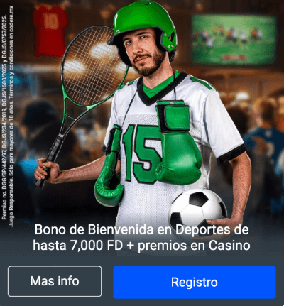 bono de bienvenida de codere en mexico.