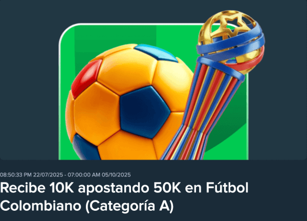 promocion de stake de la liga de colombia.