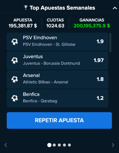 top de apuestas semanales de stake colombia.