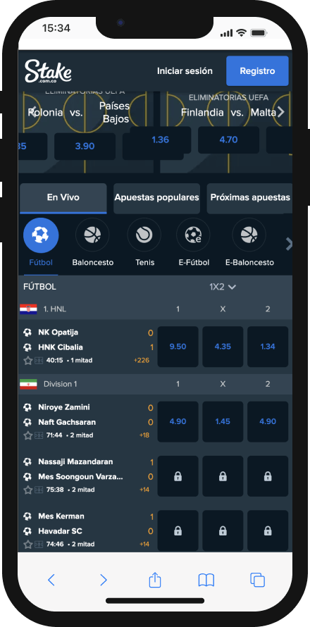 apuestas en vivo de stake app
