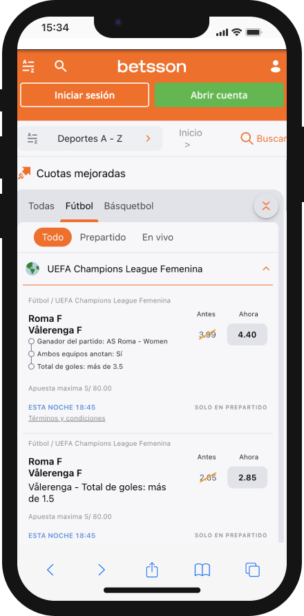 betsson app en peru de apuestas deportivas