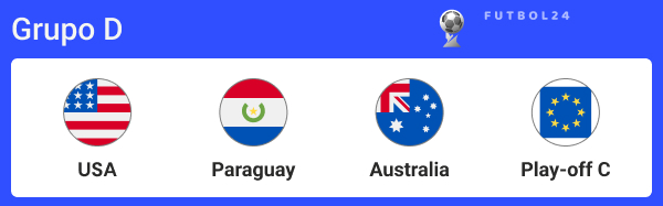 grupo d del mundial 2026.