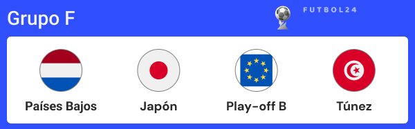 grupo f del mundial 2026.