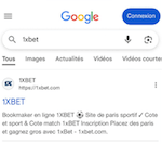 rechercher 1xbet sur internet