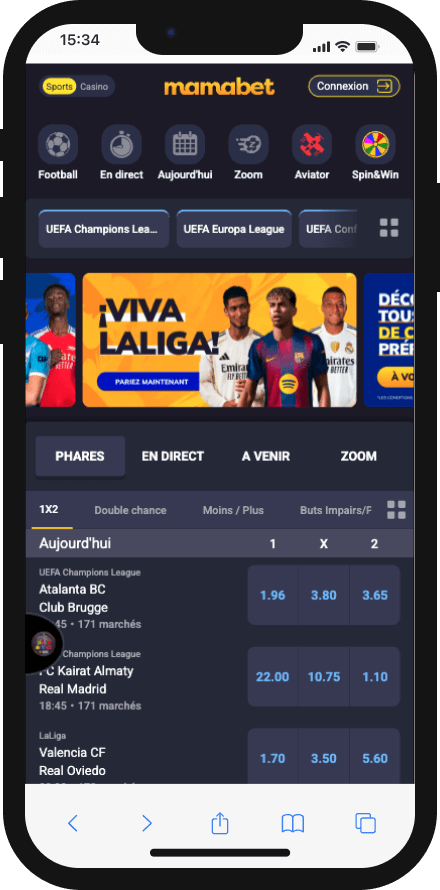 mamabet sur telephone avec la version mobile