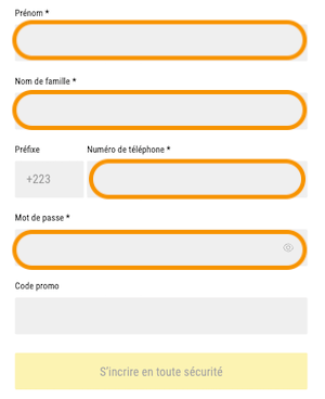 inscription premier bet champs a remplir