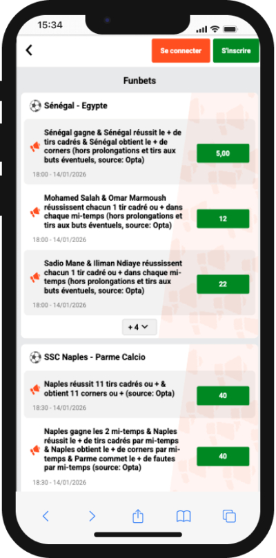 cotes boostees sur pariez cash