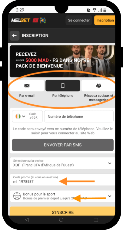 melbet inscription code promo sur f24
