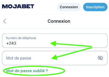 connexion mojabet log in