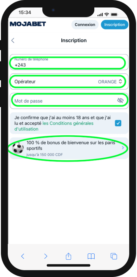 inscription mojabet cd