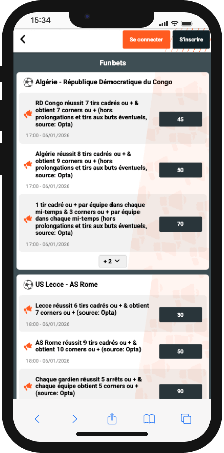 cotes boostees pariez cash