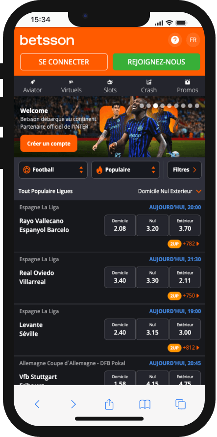 betsson sur iphone