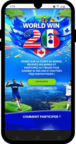 cdm 2026 promo paris sportifs sur 1xbet