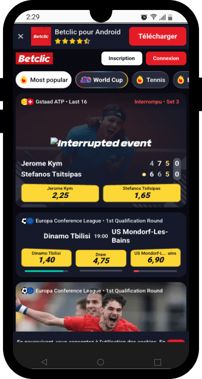 telecharger betclic pour android