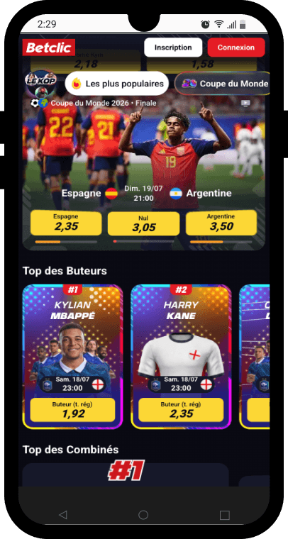 version mobile betclic