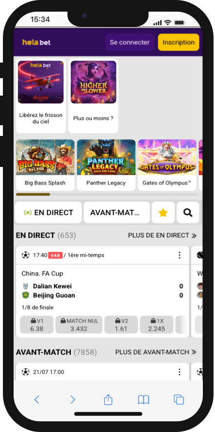 version mobile helabet