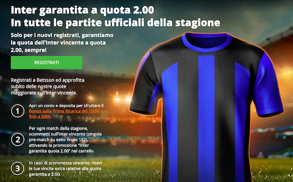 maggiorata betsson inter vincente ogni partita serie a 
