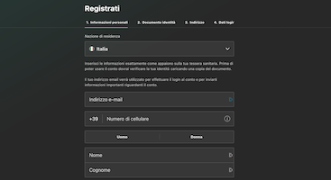 come registrarsi su bet365