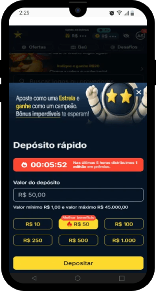 Estelabet depósito mínimo